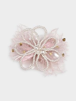 Mi Arcus - Bow Style & Pearl Embellishment Hair Clip For Girls