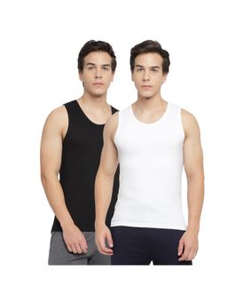 La Intimo - Multicolor Broad Support Regular Vest (Pack of 2)