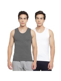 La Intimo - Multicolor Broad Support Pull On Vest (Pack of 2)