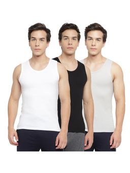 La Intimo - Broad Support Multi-Color Vest (Pack of 3)