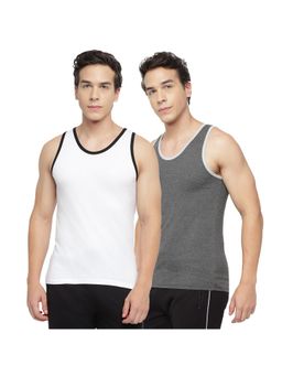 La Intimo - Fancy Comfort Multi-Color Vest (Pack of 2)