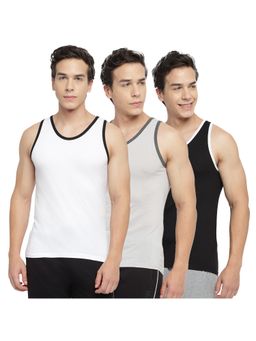 La Intimo - Fancy Comfort Multi-Color Vest (Pack of 3)