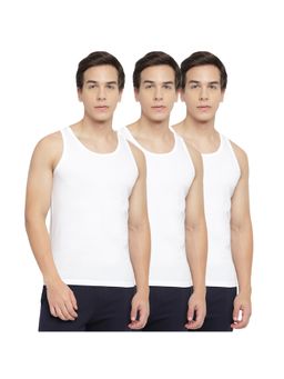 La Intimo - Regular Restful White Vest (Pack of 3)