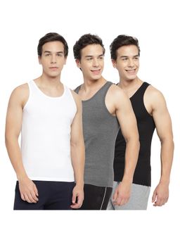 La Intimo - Multicolor Regular Restful Pull On Vest (Pack of 3)