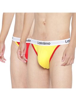 La Intimo - Multicolor Solid Brief (Pack of 2)