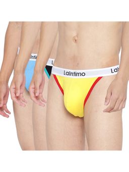 La Intimo - Multicolor Multi Thigh High Brief (Pack of 3)