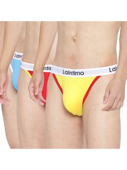 La Intimo - Multicolor Pull On Thigh High Brief (Pack of 3)