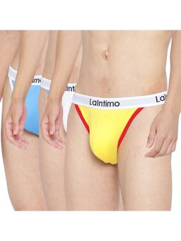 La Intimo - Multicolor Regular Thigh High Brief (Pack of 3)