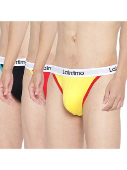 La Intimo - Multicolor Pull On Thigh High Brief (Pack of 3)