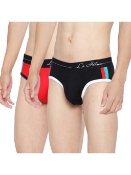 La Intimo - Multicolor Double Stripe Classic Brief (Pack of 2)