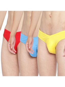 La Intimo - Multicolor Ultra-Soft Classic Brief (Pack of 3)