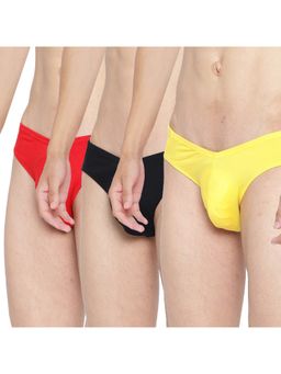 La Intimo - Multi-Color Ultra-Soft Classic Brief (Pack of 3)