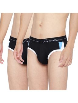 La Intimo - Black Modern Pattern Brief (Pack of 2)