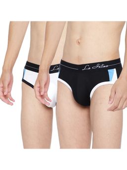 La Intimo - Multicolor Solid Modern Pattern Brief (Pack of 2)