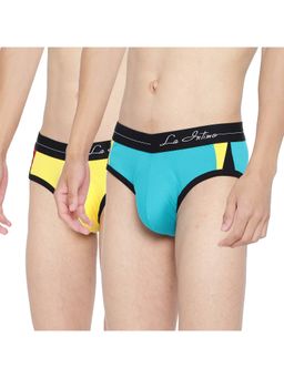 La Intimo - Multicolor Pull On Solid Modern Pattern Brief (Pack of 2)