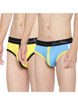La Intimo - Multicolor Retro Style Brief (Pack of 2)