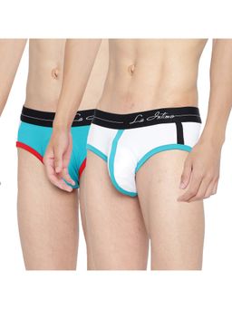 La Intimo - Solid Multi-Color Retro Style Brief (Pack of 2)