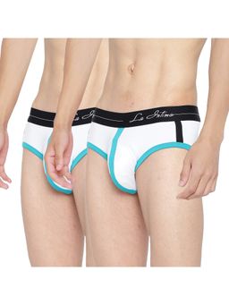 La Intimo - White Retro Style Brief (Pack of 2)