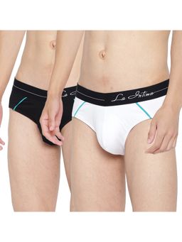 La Intimo - Multicolor Solid Power Brief (Pack of 2)