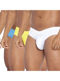 La Intimo - Multicolor Fanboy Style Solid Brief (Pack of 3)