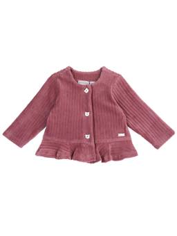 Chicco - Girls Maroon Self Design Sweater