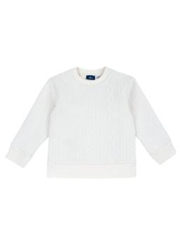 Chicco - Boys Cream Self Design Sweater