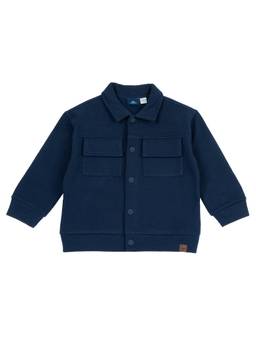 Chicco - Boys Navy Blue Solid Cardigan