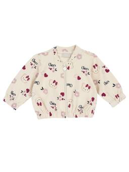 Chicco - Girls Beige Printed Sweatshirt