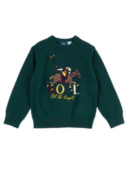 Chicco - Boys Green Printed Sweater