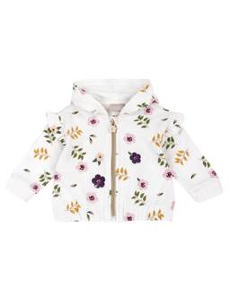 Chicco - Girls White Floral Printed Sweatshirt