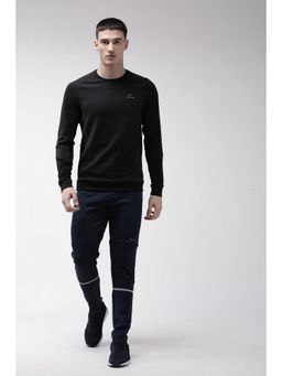 Alcis - Men Black Solid Training Sweatshirt
