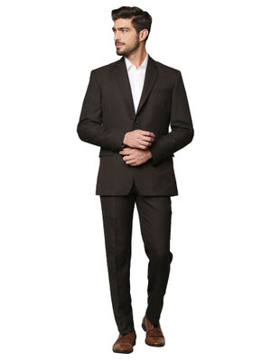 Buy Raymond Dark Brown Suit (Set of 2) Online