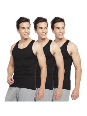 Buy La Intimo Regular Restful Black Vest (S) Online