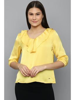 Allen Solly - Yellow Solid Top