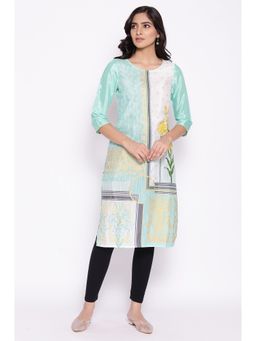Aurelia - Aqua Splash Printed Kurta
