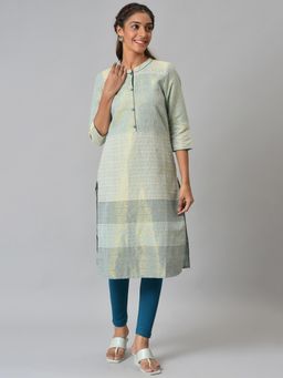 Aurelia - Multi Tonal Zari Dobby Straight Kurta