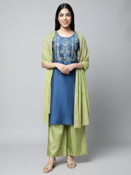 Aurelia - Navy Embroidered Festive Kurta