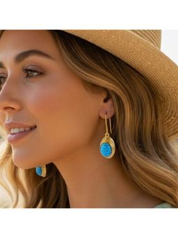 Arvino - Turquoise Tide Hook Blue Earrings