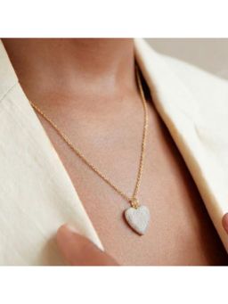 Arvino - Celestial Heart White Pendant with Chain