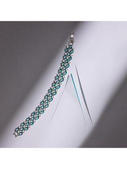 ANAQA JEWELS - Exquisite Emerald Tennis Bracelet