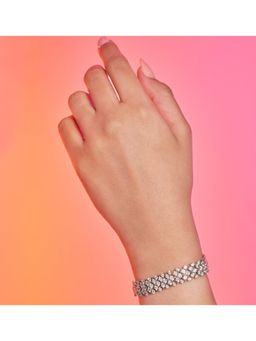 ANAQA JEWELS - Mesh Statement Tennis Bracelet