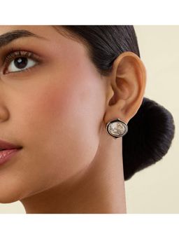 Isharya - Temperance White Statement Studs