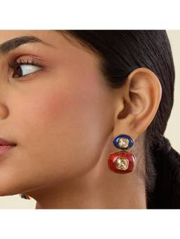 Isharya - Arcana Multi Colored Mismatched Danglers