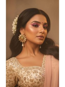 ORNAMAAS - Surajmukhi Kaanphool Gold Earrings