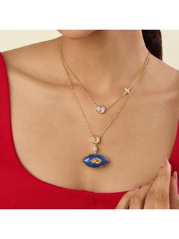 Isharya - Arche Blue Layered Necklace