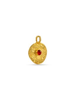 Arvino - Vintage Totem Gold Charm with Red Onyx