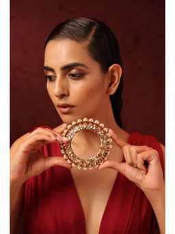 SWABHIMANN - Ameeta Multicolour Jadau Kundan and Pearl Kada