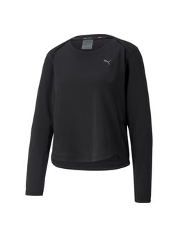 Puma - Studio Waffle Long Sleeve Women Black T-shirts