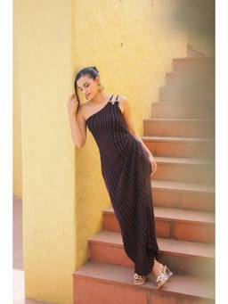 Meko Studio - Angela Black One Shoulder Dress