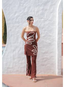 Meko Studio - Brown Claudia Co-Ord Set